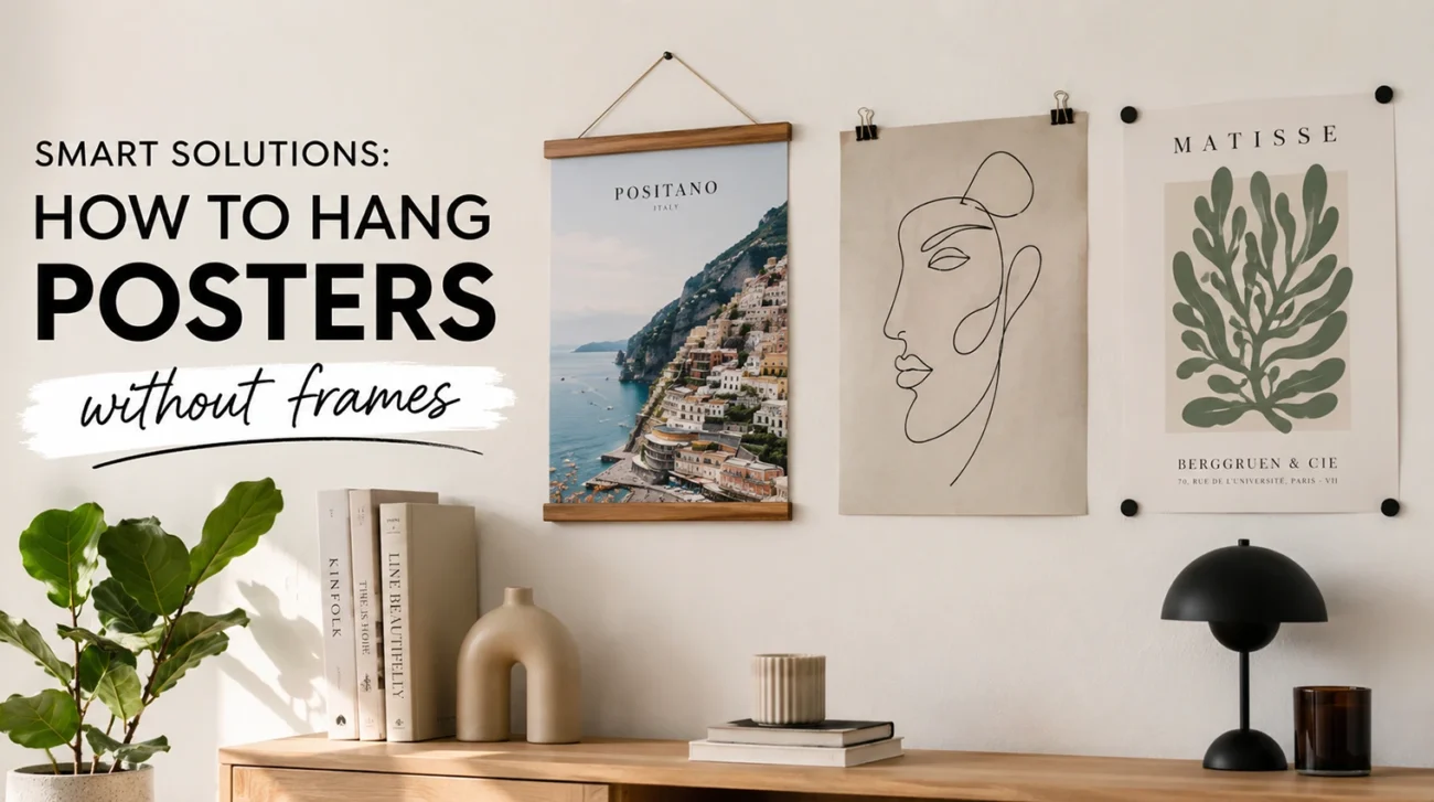 Smart Solutions – How to Hang Posters Without Frames