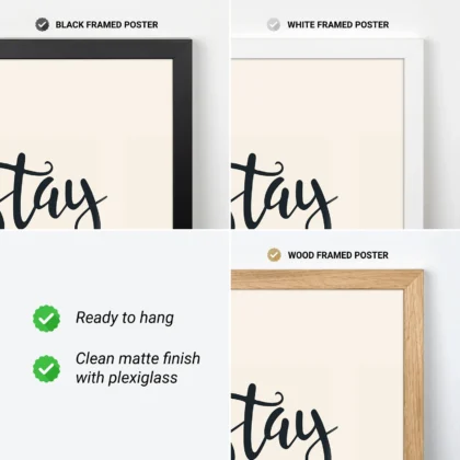 Stay Positive Poster or Canvas Print