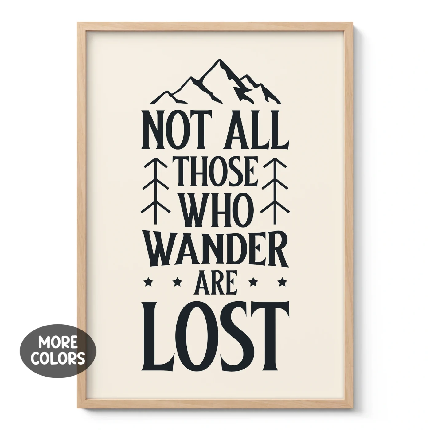 Not All Those Who Wander Are Lost Wall Art