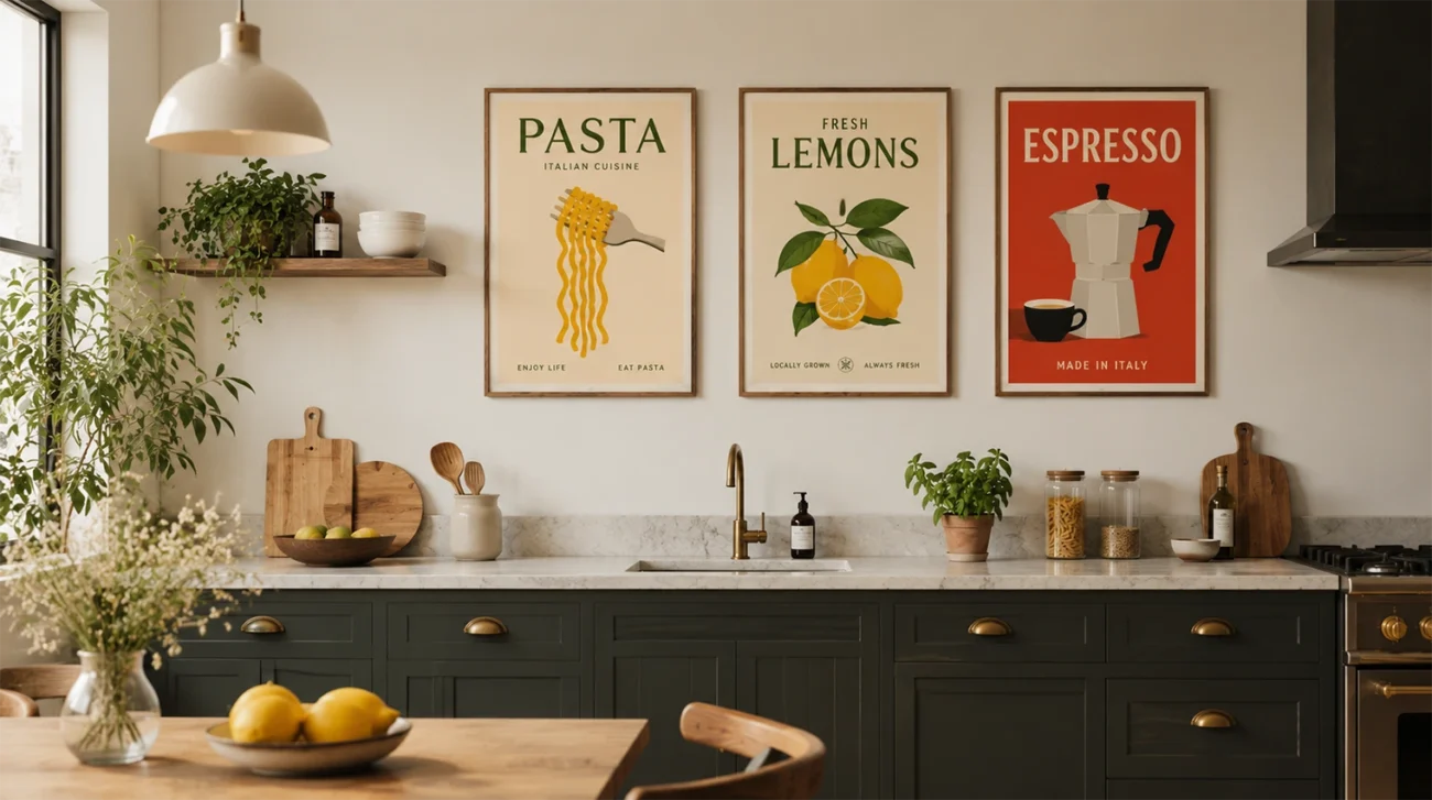 Trendy Kitchen Decor Best Posters and Prints to Brighten Up Your Cooking Space