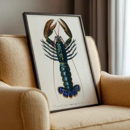 Vintage Lobster Wall Art Print