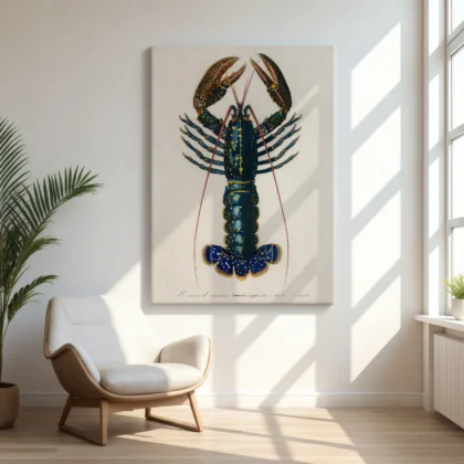 Vintage Lobster Wall Art Print