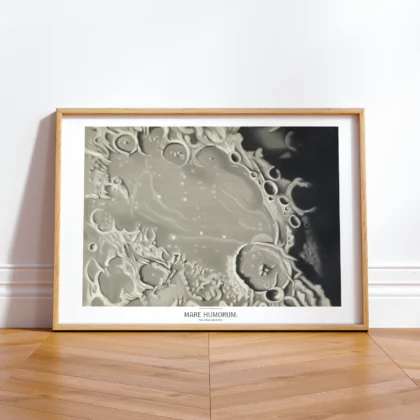 Vintage Moon Map Wall Art