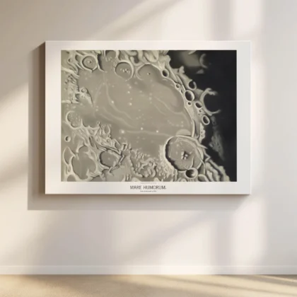 Vintage Moon Map Wall Art