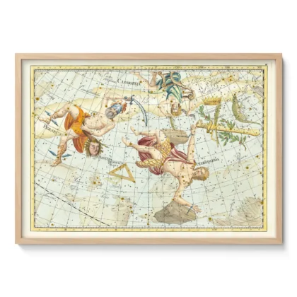 Wandbild – Sternbilder Andromeda und Perseus