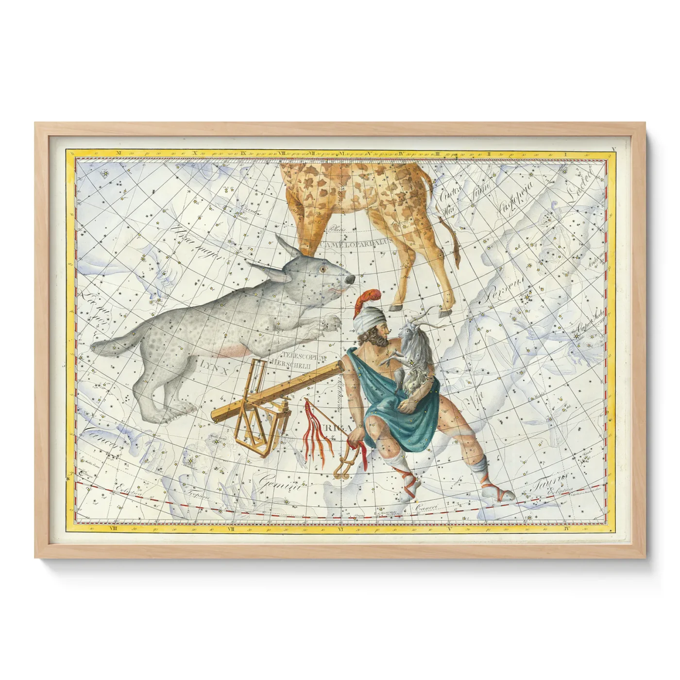 Wandbild – Antike Himmelskarte