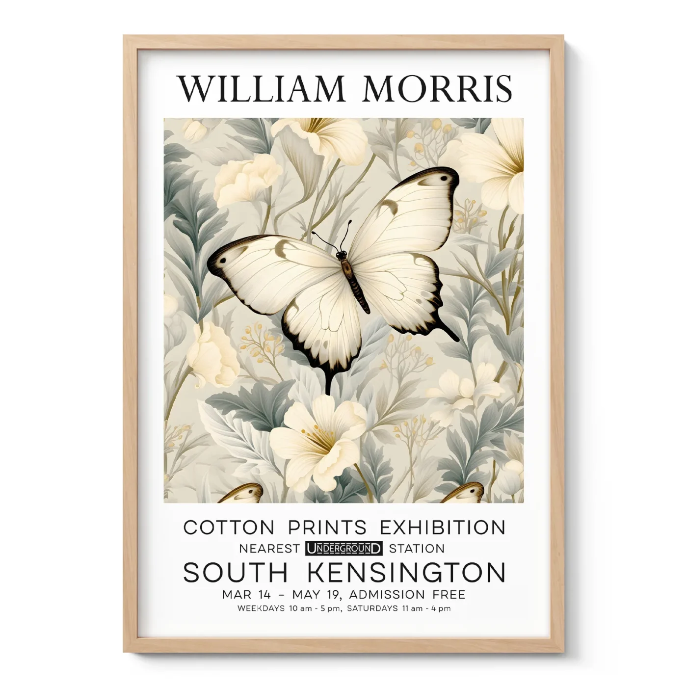 William Morris – Butterfly Wall Art