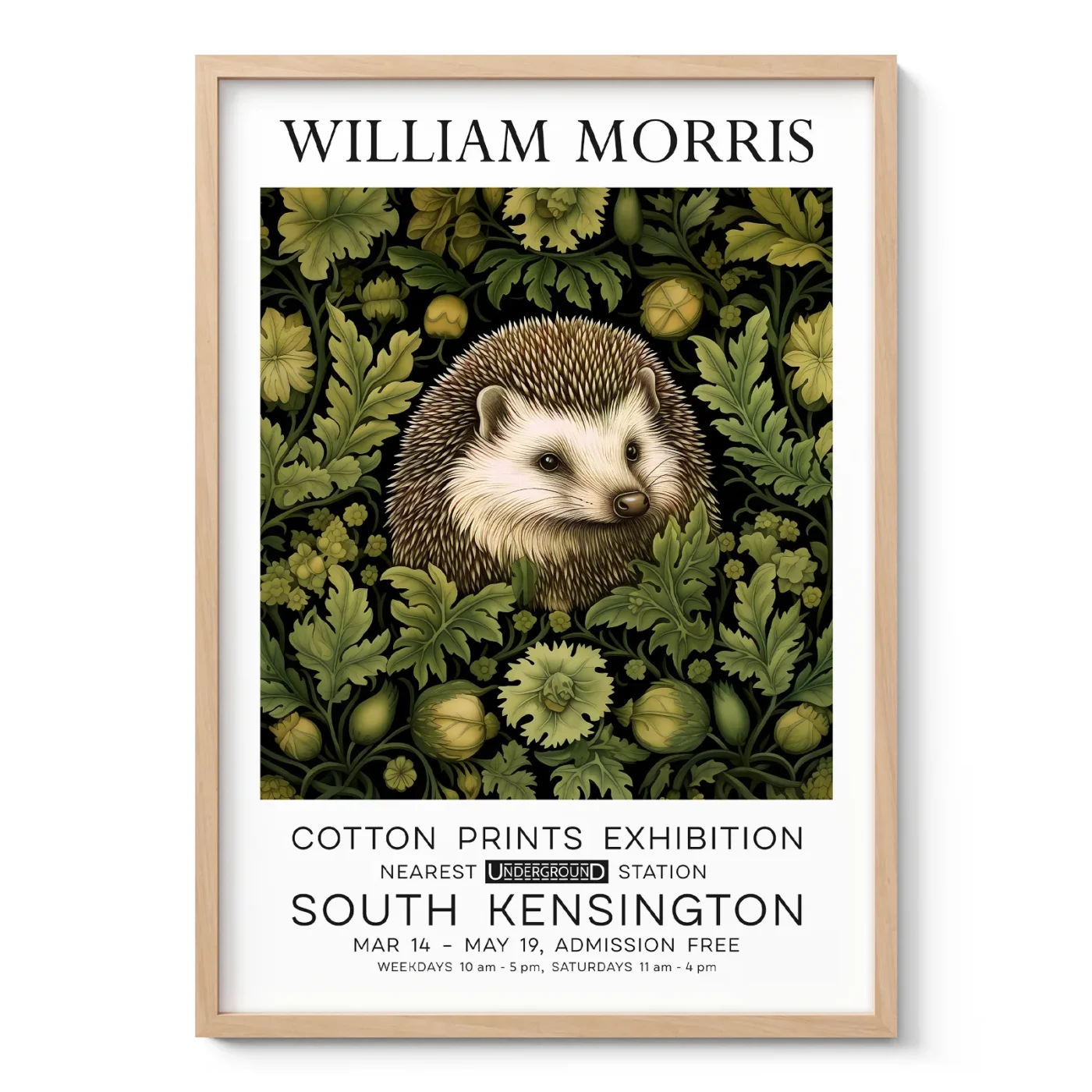 William Morris – Hedgehog Wall Art