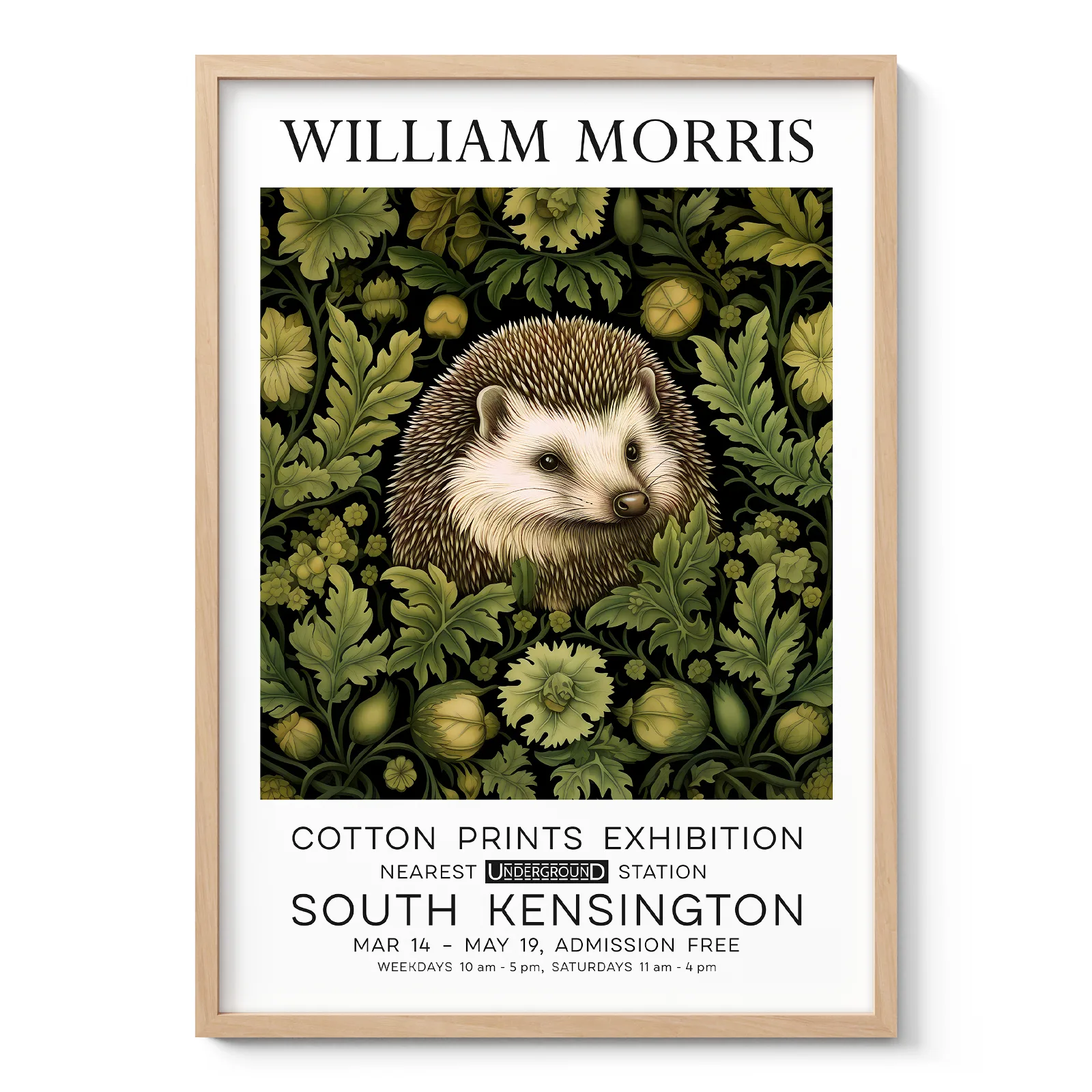 William Morris – Hedgehog Wall Art