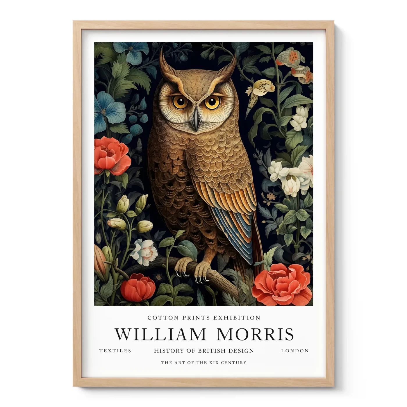 William Morris – Owl Wall Art