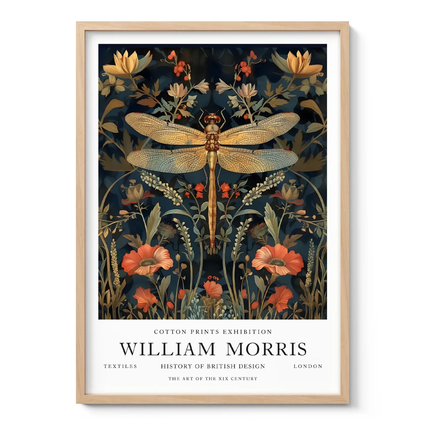 William Morris – Dragonfly Wall Art