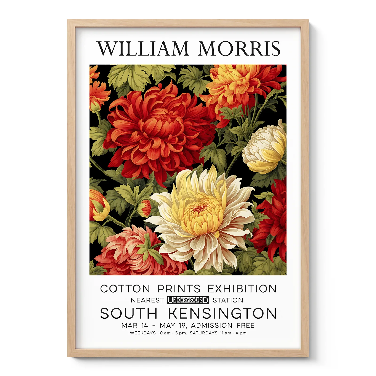 William Morris – Dahlia Wall Art