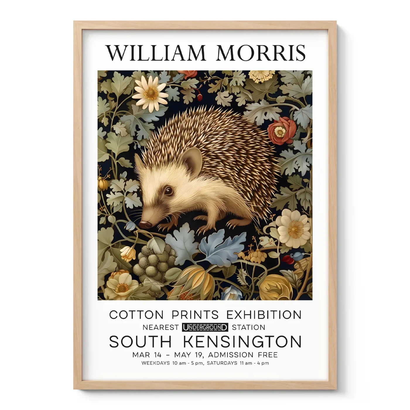 William Morris – Hedgehog Art Print