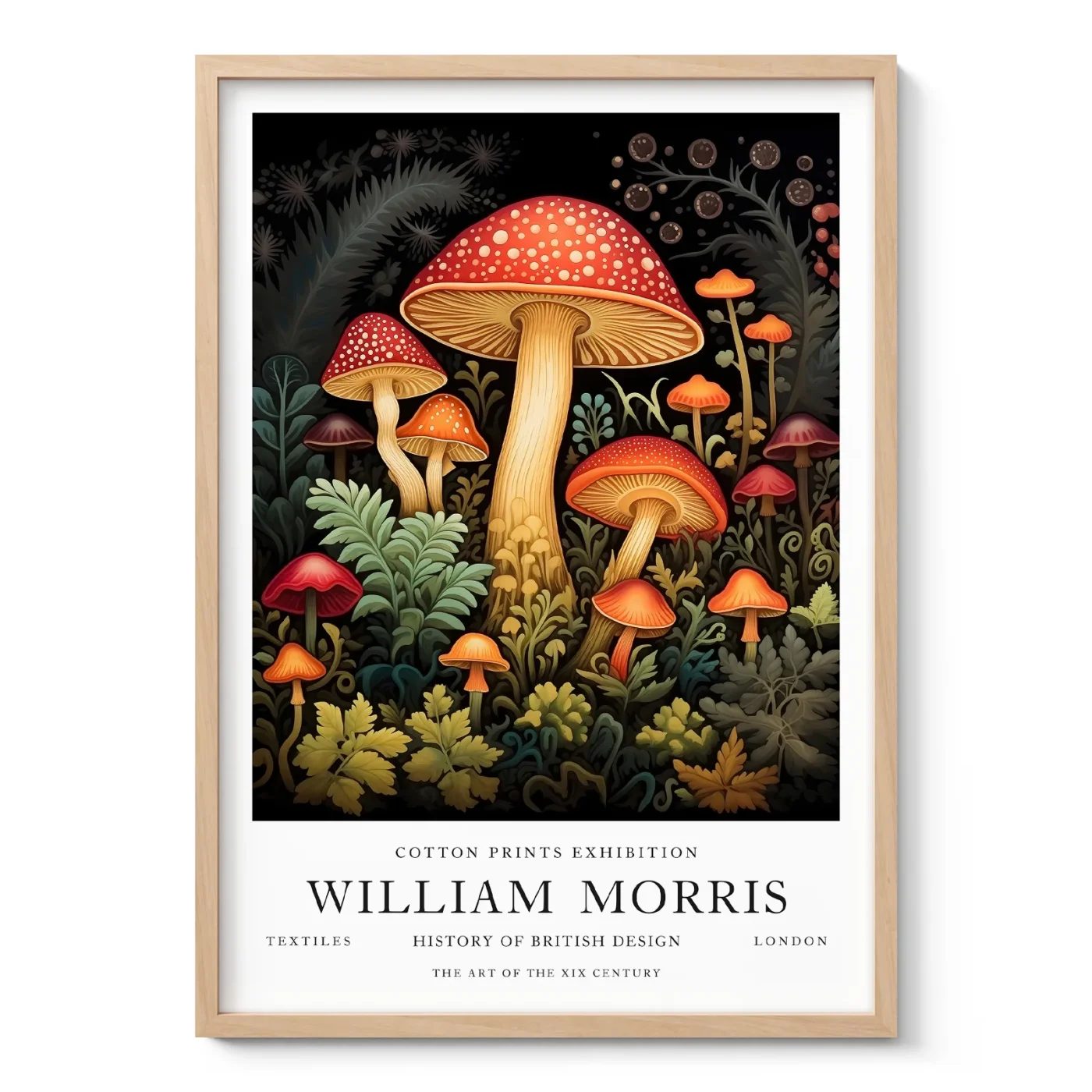 William Morris – Mushroom Wall Art