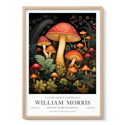 William Morris – Mushroom Wall Art
