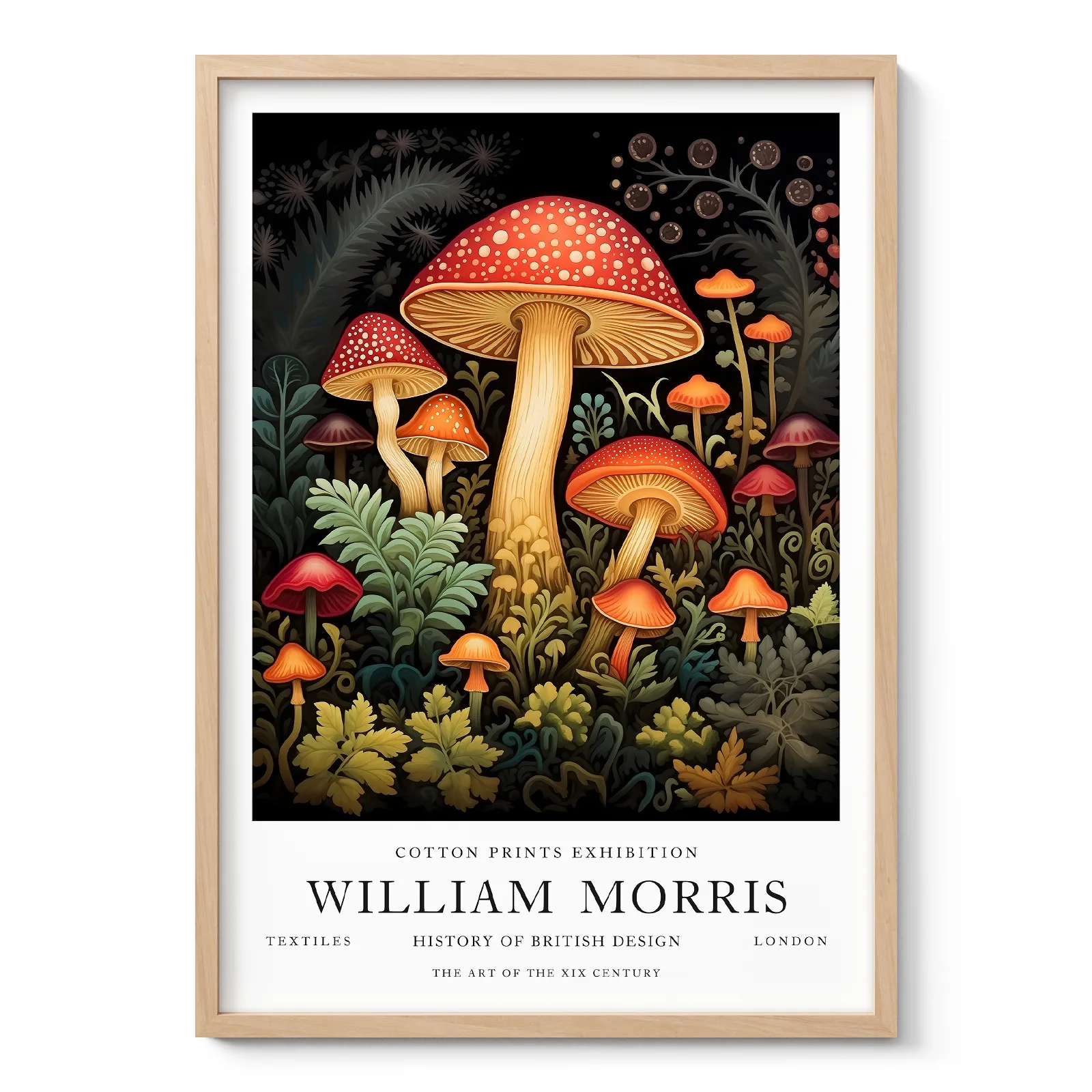 William Morris – Mushroom Wall Art