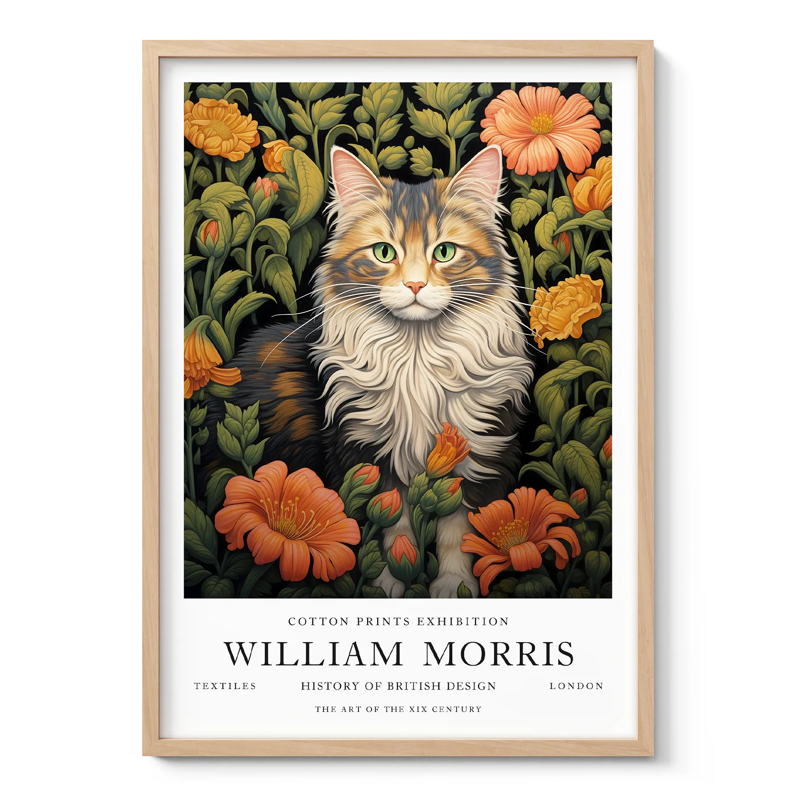 William Morris – Cat Art Print