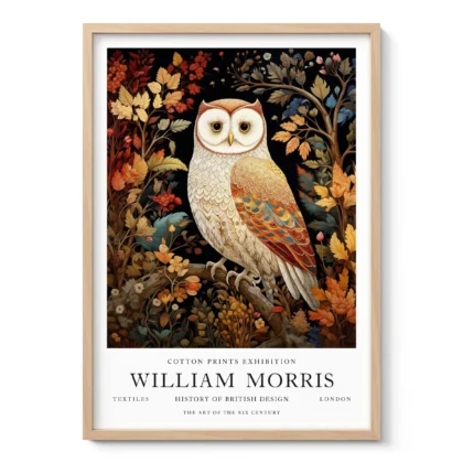 William Morris – Owl Art Print