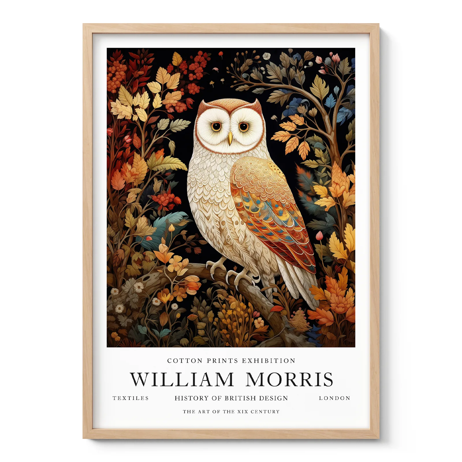 William Morris – Owl Art Print