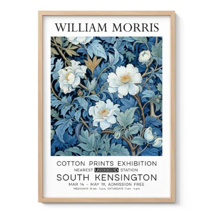 William Morris – Blue Floral Wall Art