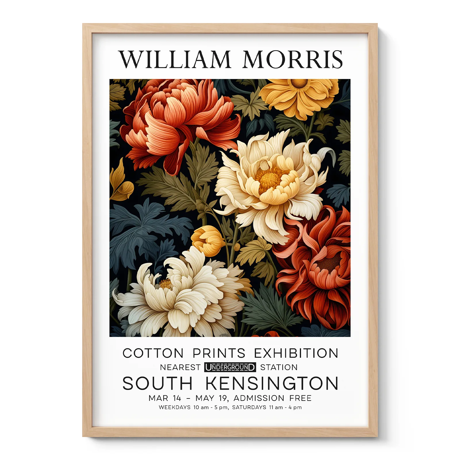William Morris – Peonies Wall Art