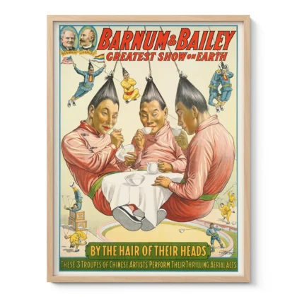 Acrobat Poster – Vintage Circus Advertising Reproduction