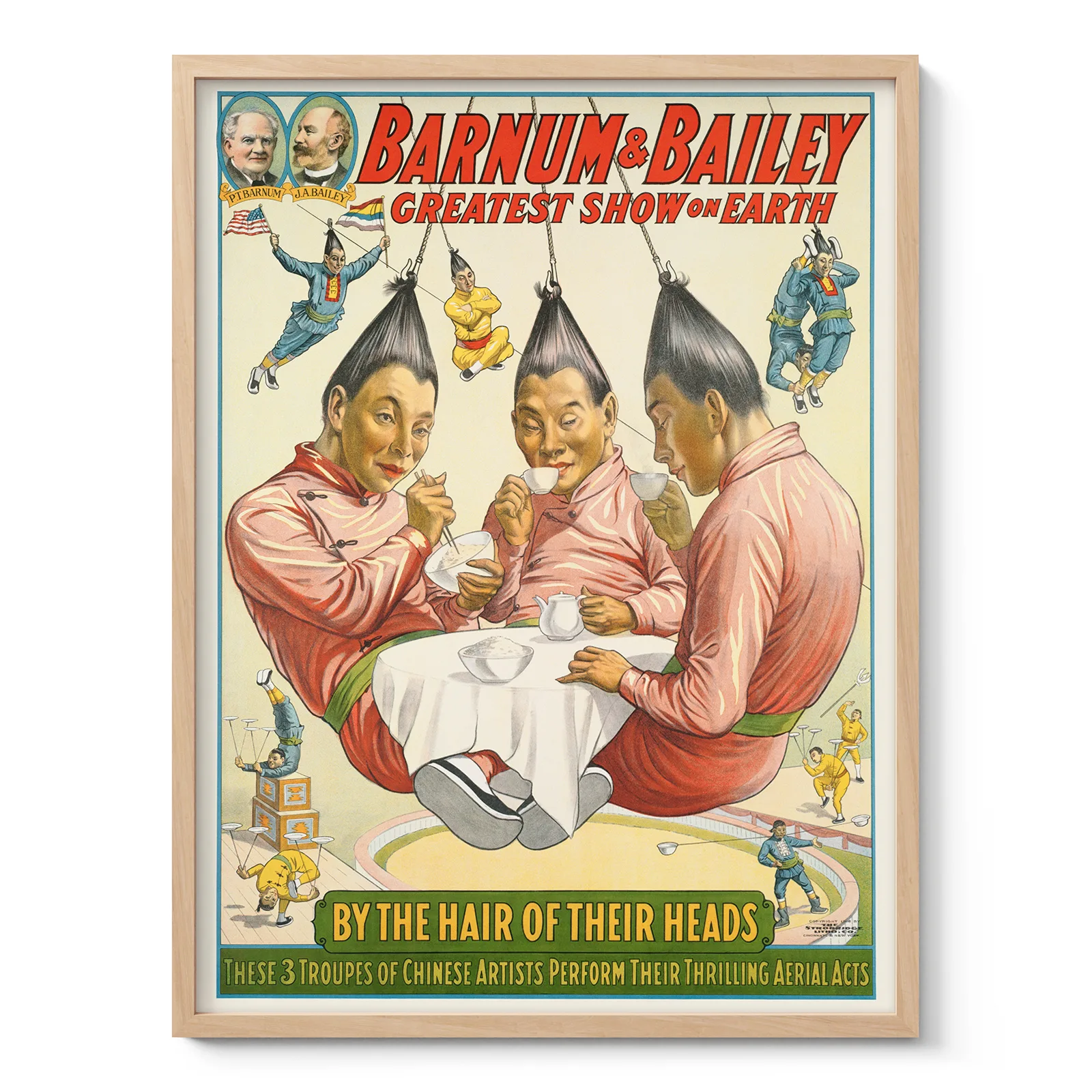 Acrobat Poster – Vintage Circus Advertising Reproduction