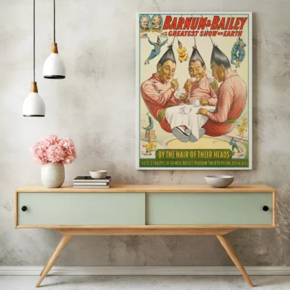 Acrobat Poster – Vintage Circus Advertising Reproduction