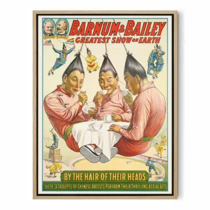 Acrobat Poster – Vintage Circus Advertising Reproduction