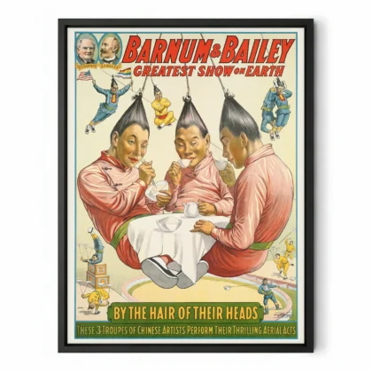 Acrobat Poster – Vintage Circus Advertising Reproduction