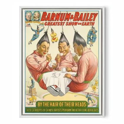 Acrobat Poster – Vintage Circus Advertising Reproduction