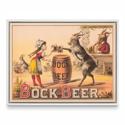 Antique Beer Poster – Vintage Alcohol Advertising Print