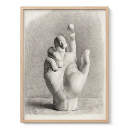 Vintage Hand Drawing Print by Dankvart Dreyer