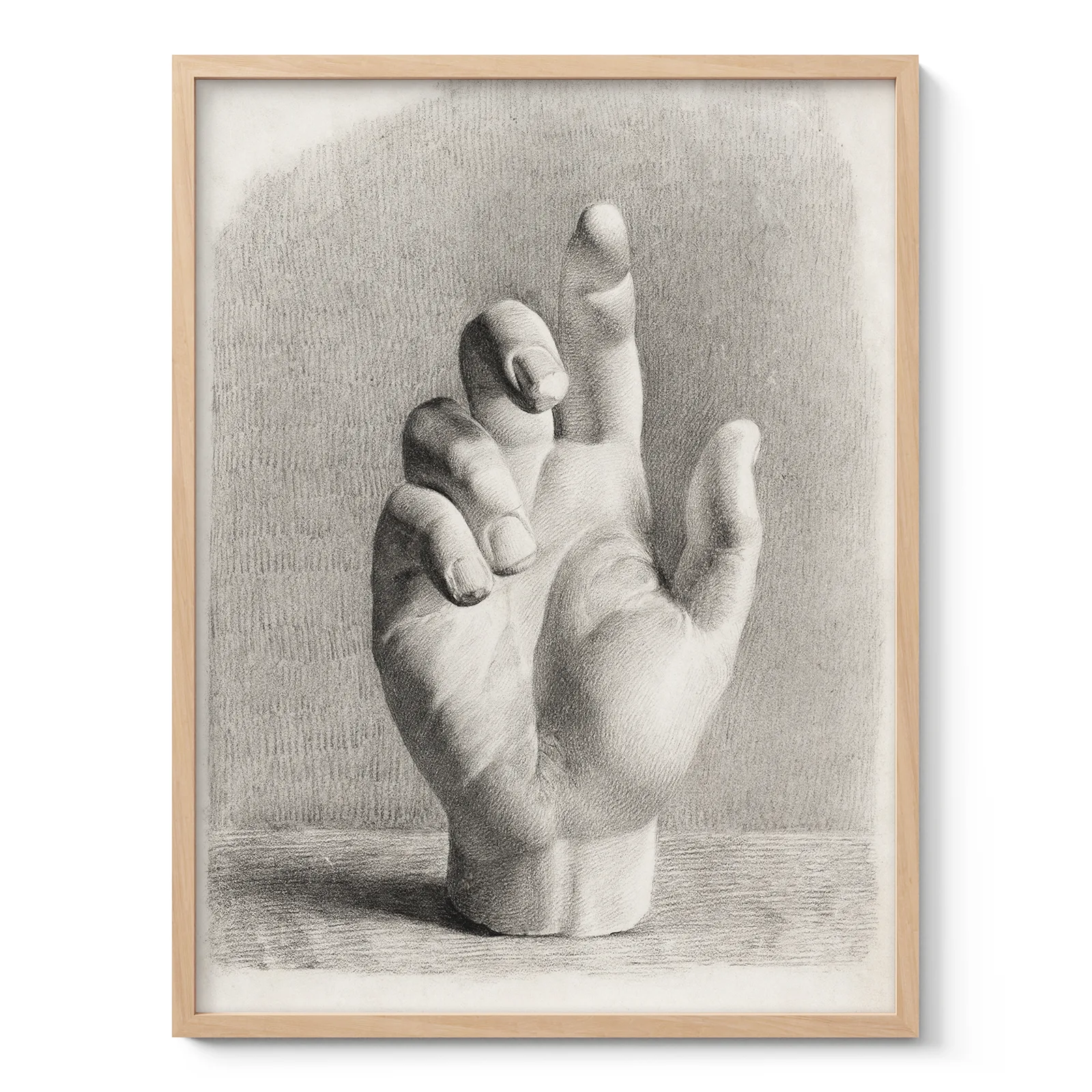 Vintage Hand Drawing Print by Dankvart Dreyer
