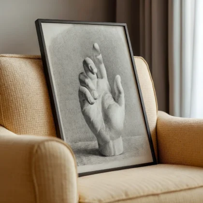 Vintage Hand Drawing Print by Dankvart Dreyer