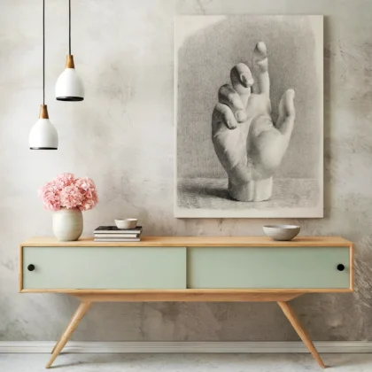 Vintage Hand Drawing Print by Dankvart Dreyer