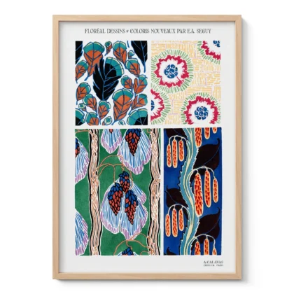 Art Deco Botanical Wall Art by E. A. Seguy