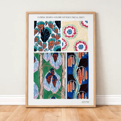 Art Deco Botanical Wall Art by E. A. Seguy