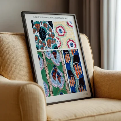 Art Deco Botanical Wall Art by E. A. Seguy