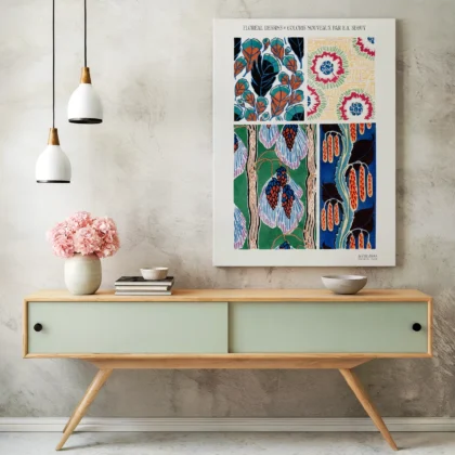 Art Deco Botanical Wall Art by E. A. Seguy
