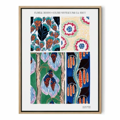 Art Deco Botanical Wall Art by E. A. Seguy