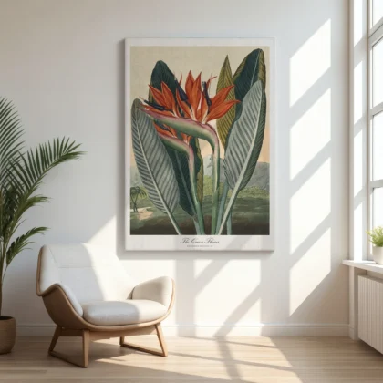 Bird of Paradise Botanical Wall Art by Philip Reinagle