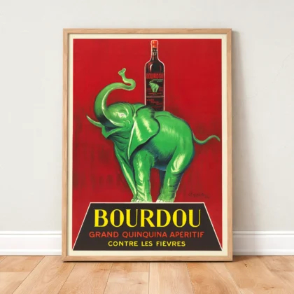 Bourdou Vintage Advertising Poster by Leonetto Cappiello