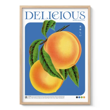 Delicious Peach Kitchen Wall Art