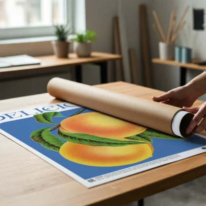 Delicious Peach Kitchen Wall Art