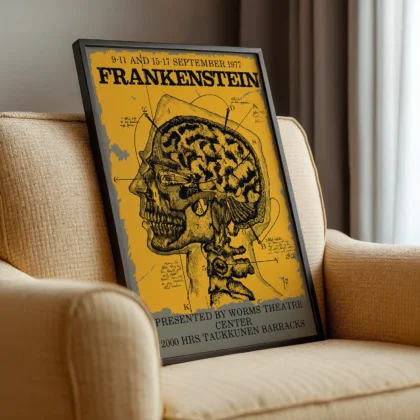 Frankenstein Vintage Theatre Poster