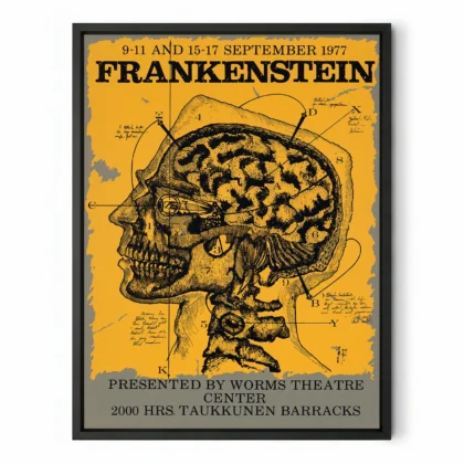 Frankenstein Vintage Theatre Poster