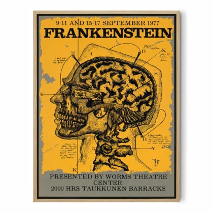 Frankenstein Vintage Theatre Poster