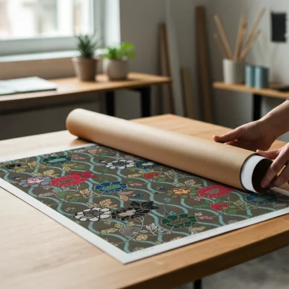 G. A. Audsley Japanese Floral Textile Pattern Print