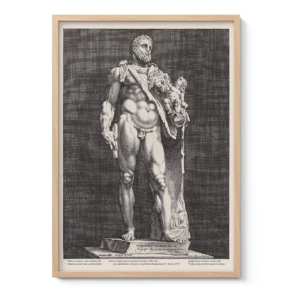 Hercules and Telephos Antique Statue Print